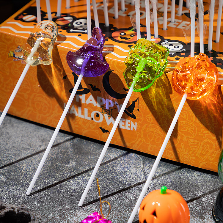 Halloween Candy Lollipop 4 shape 12 pieces *1 box