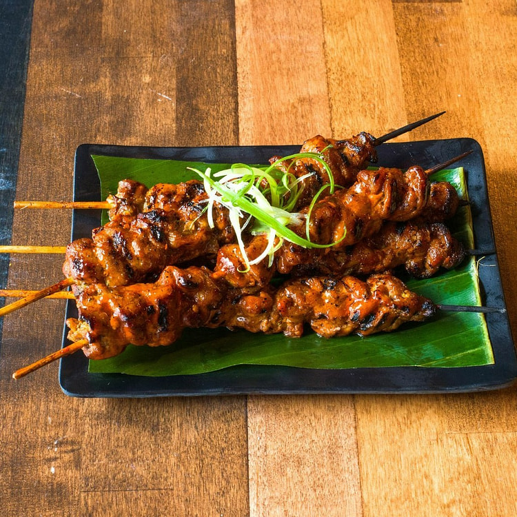 BBQ Pork Skewers Family Size 5 Skewers 1 each