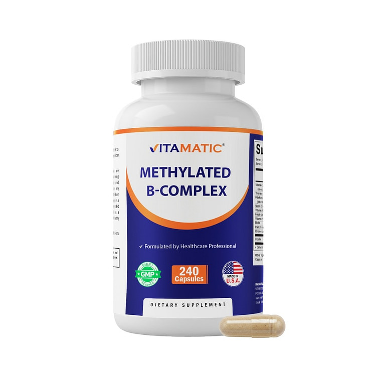 Methylated B-Complex Vitamins - 240 Capsules 5 oz