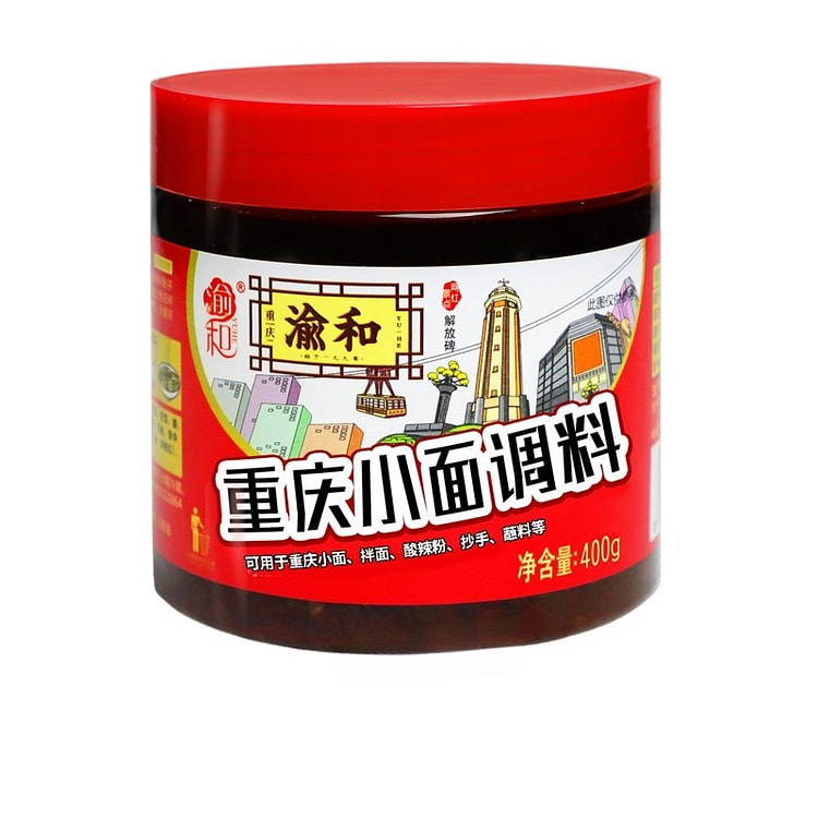 渝和重庆小面调料中辣400g*1瓶 400 克