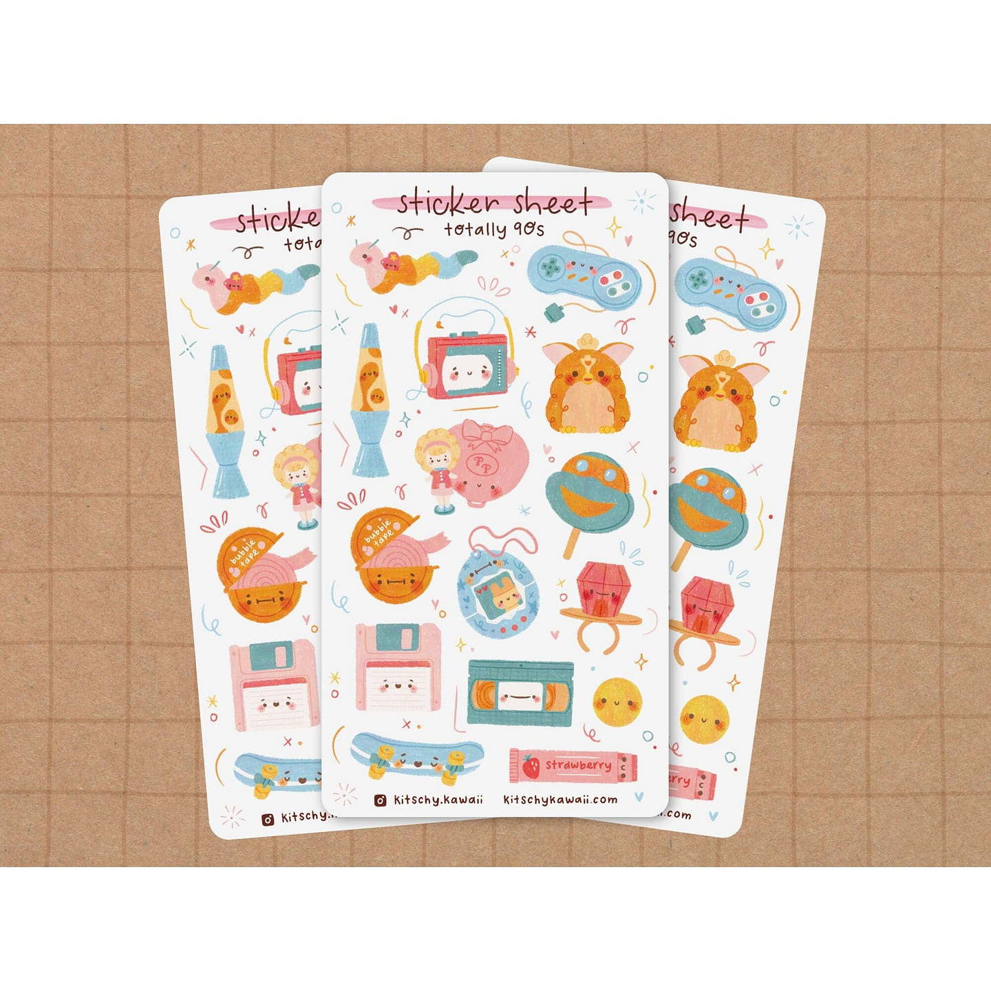 90s Sticker Sheet 1 each