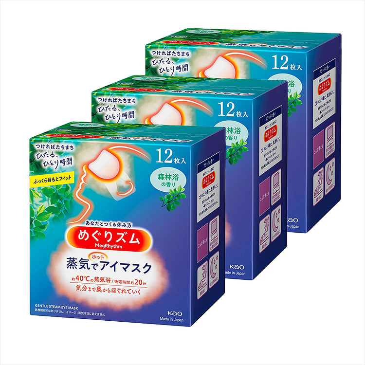 花王 蒸汽眼罩-森林浴 12 片 (3 套)