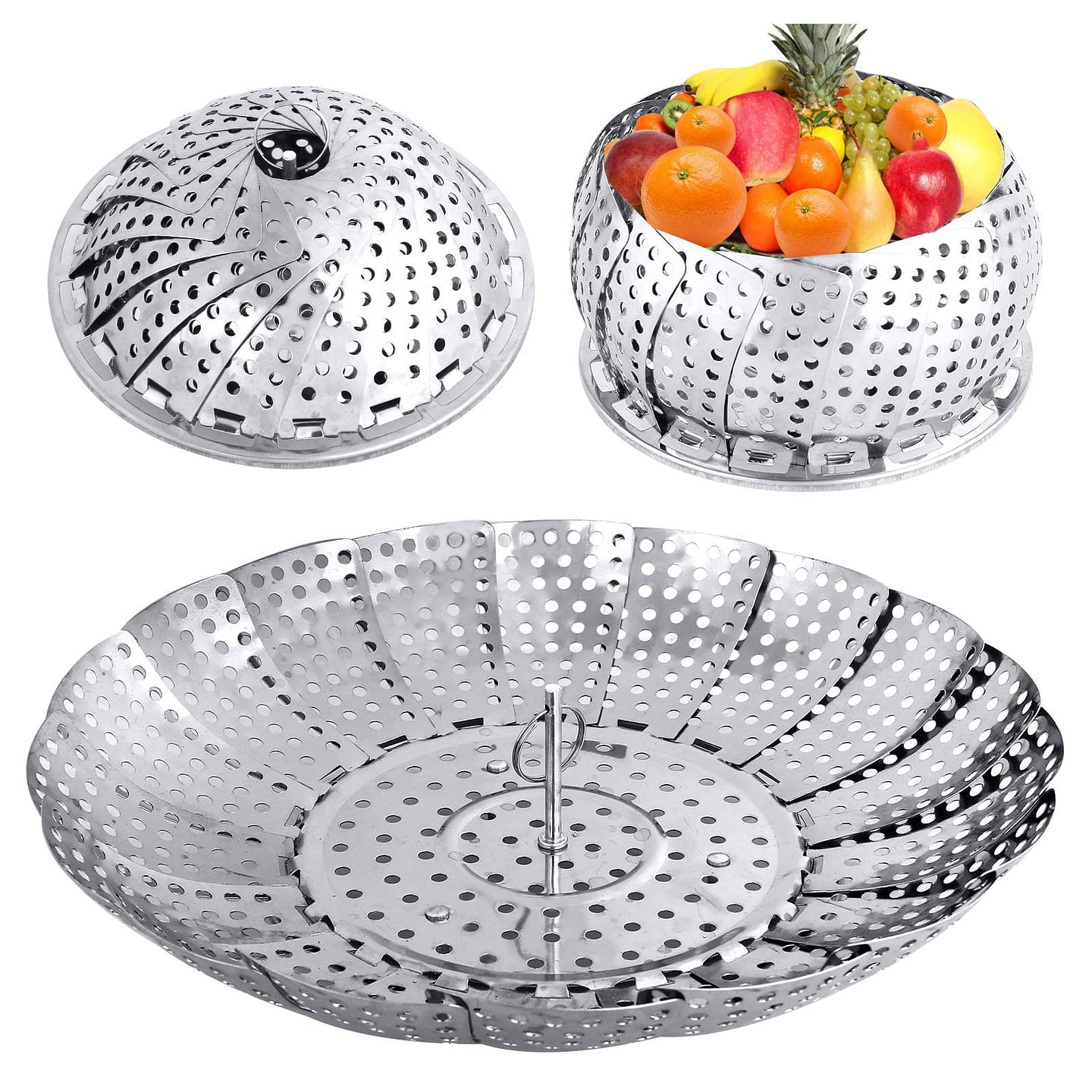 Vegetable Steamer Basket, Folding Steaming Basket 1 each