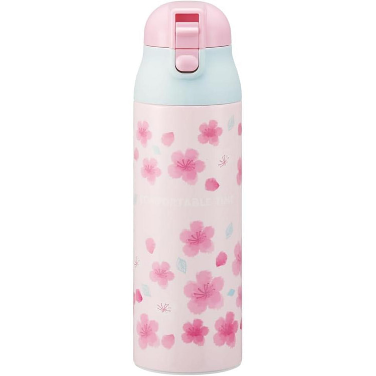 Skater 粉色樱花不锈钢保温杯 500ml