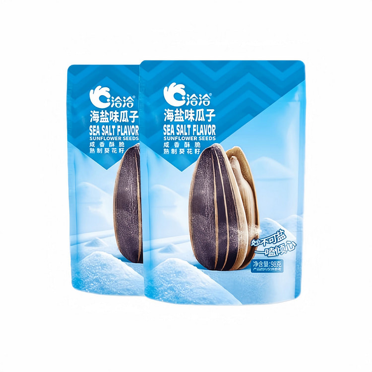 Qiaqia Sea Salt Sunflower Seeds 98g 2Bags 196 g