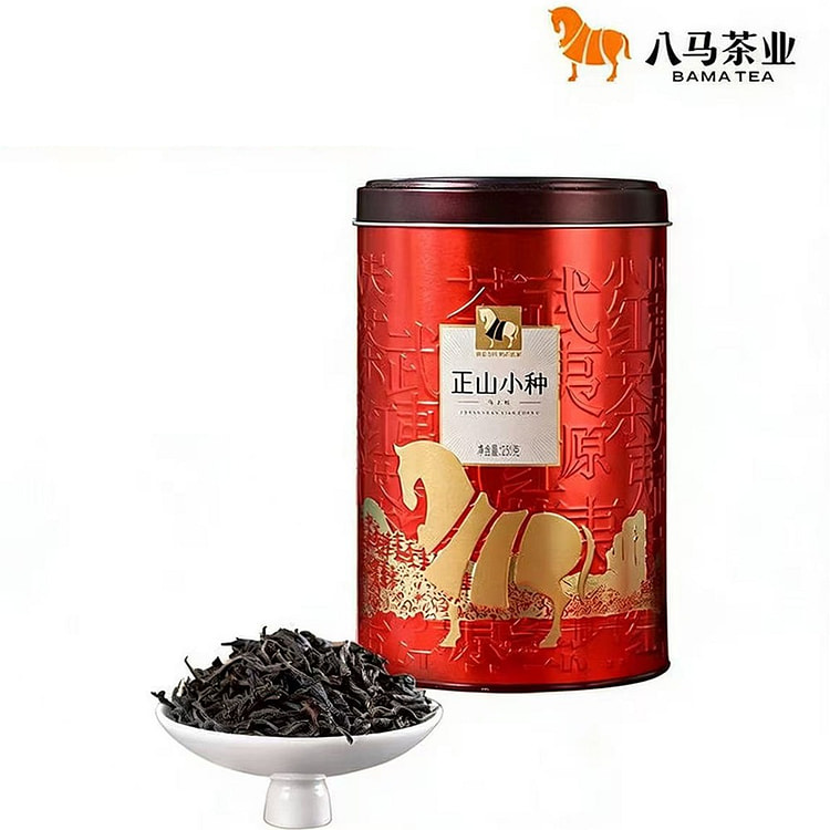 八马茶业 武夷山正山小种红茶福建茶叶散茶罐装 250 克