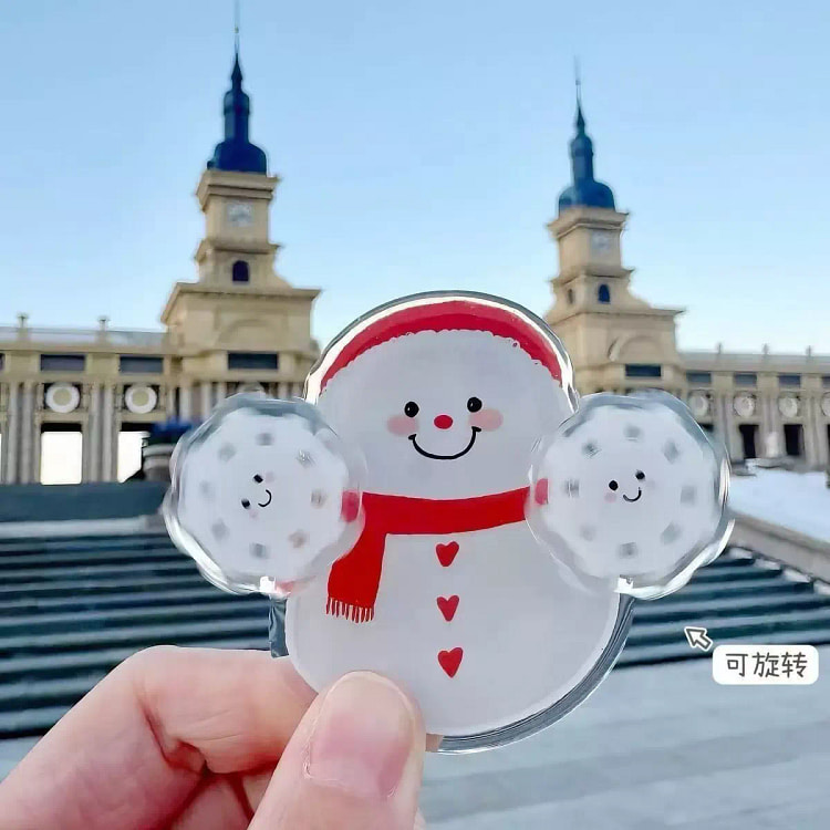 新款小雪人哈尔滨创意旋转冰箱贴旋转冰箱贴一个 120 克
