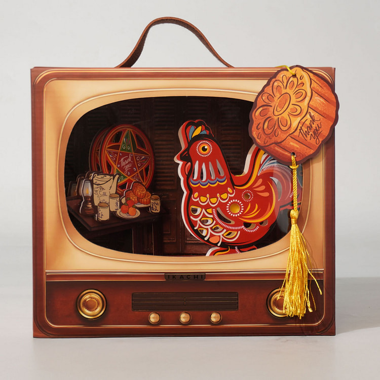 Ikachi Moon Cake Mini Green Memory TV Chicken 918 g
