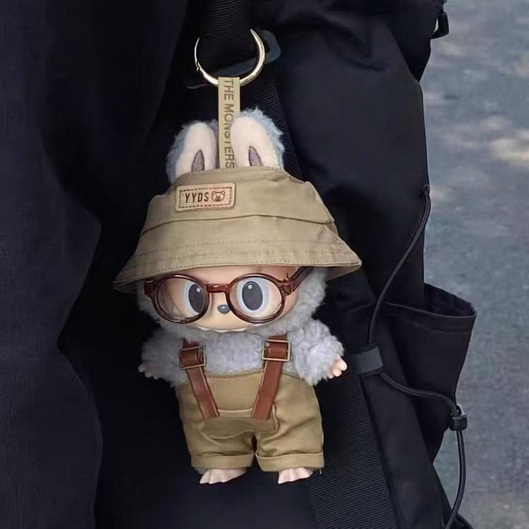 DLabubu Khaki Fisherman Hat Set