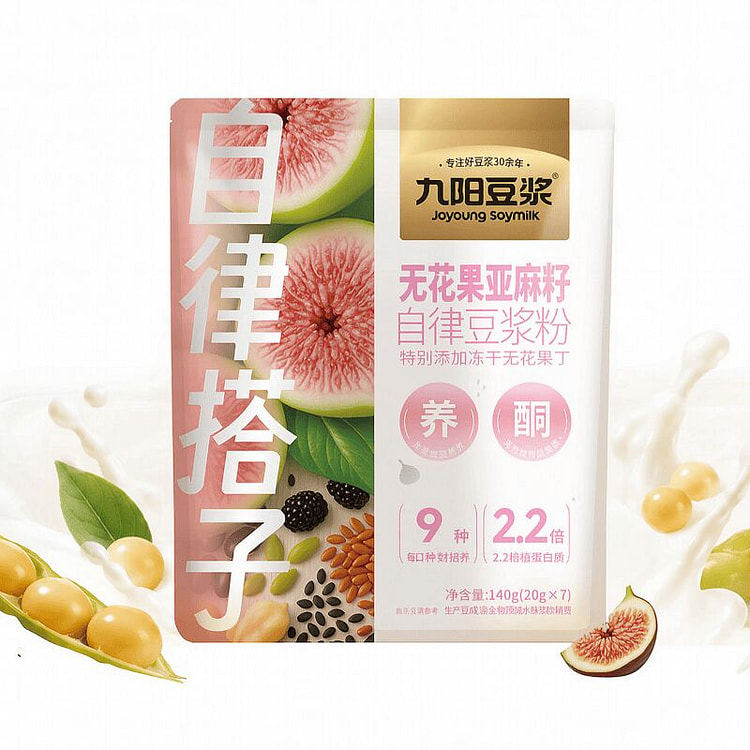Joyoung Fig Flaxseed Soy Milk Powder 140g Pack 140 g