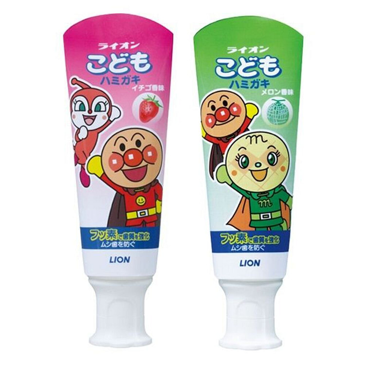 LION KODOMO Kids Toothpaste Set Strawberry & Melon 80 g