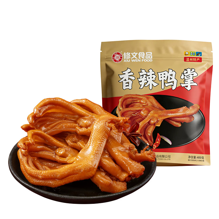 Xiuwen Duck Palm Spicy 400g * 1 Pack 400 g
