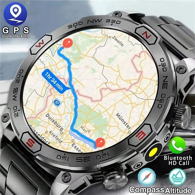 GPS outdoor flashlight smartwatch