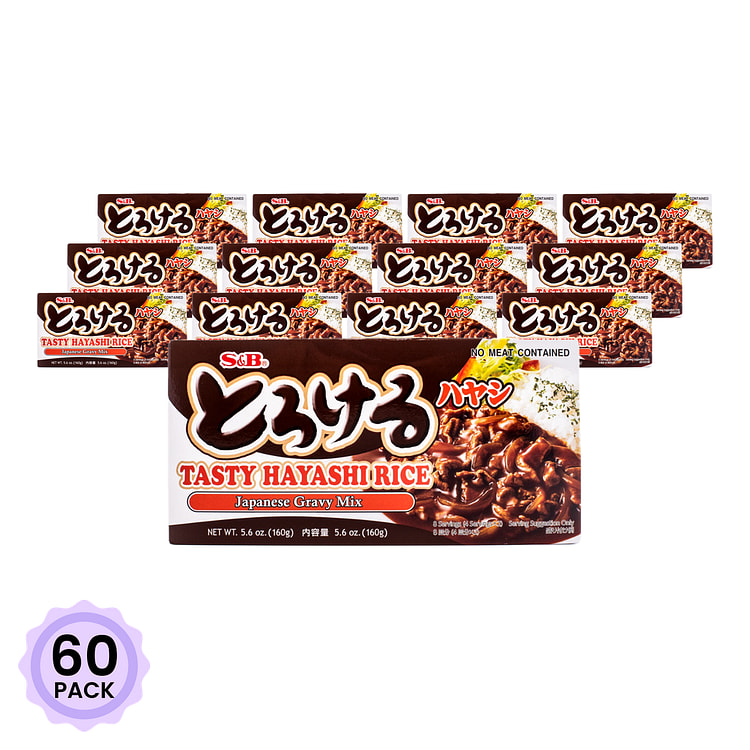S&B Tasty Hayashi Rice Japanese Gravy Mix 5.6 oz*60 pack