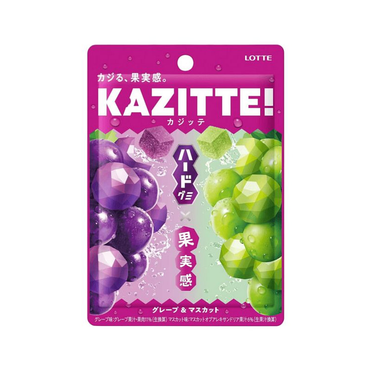 乐天 果实感 两种葡萄口味 软糖 80g 1 包