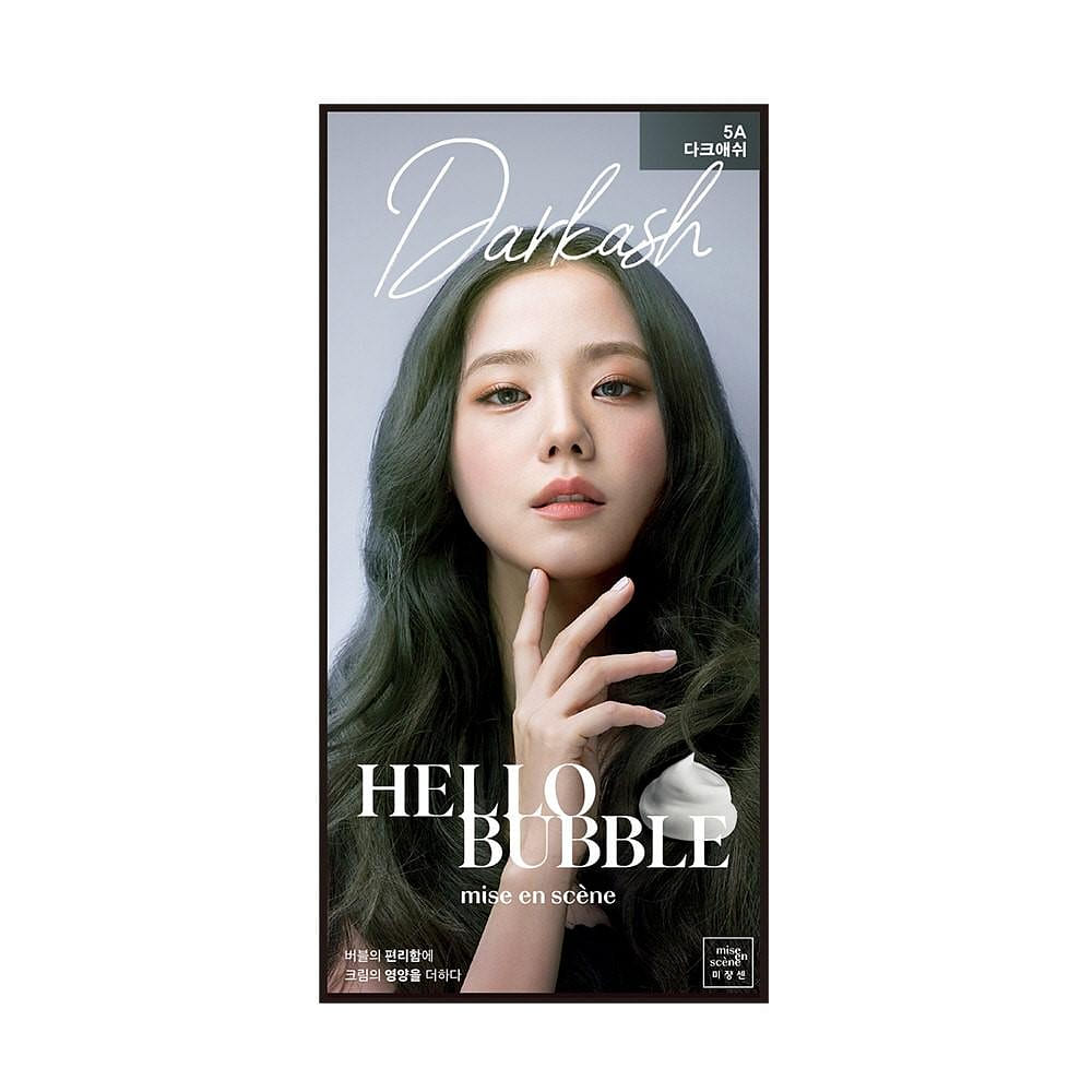 Hello Bubble x BLACKPINK Hair Dye 5A Dark Ash 1 box