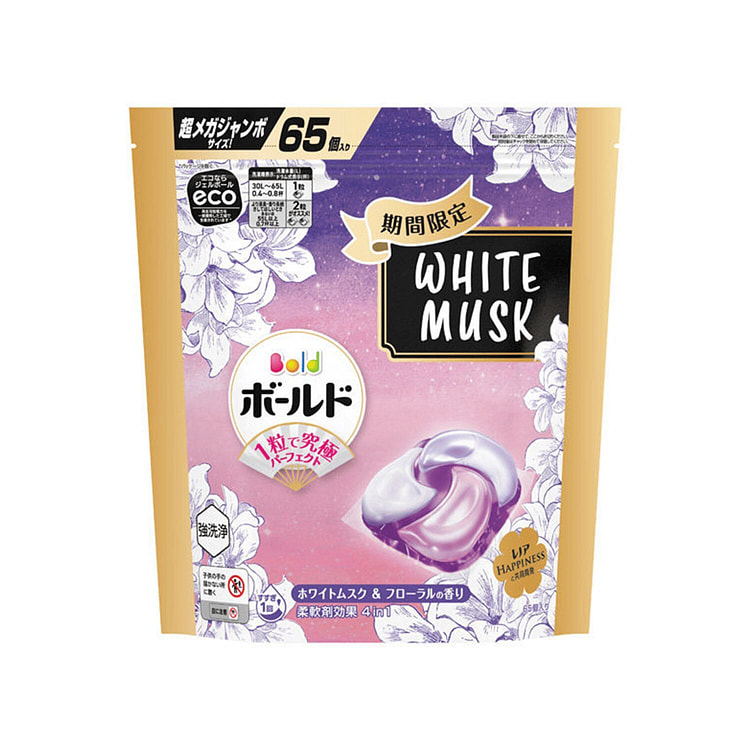 P&G Bold Pods White Musk & Floral Scent 65pc 1 each