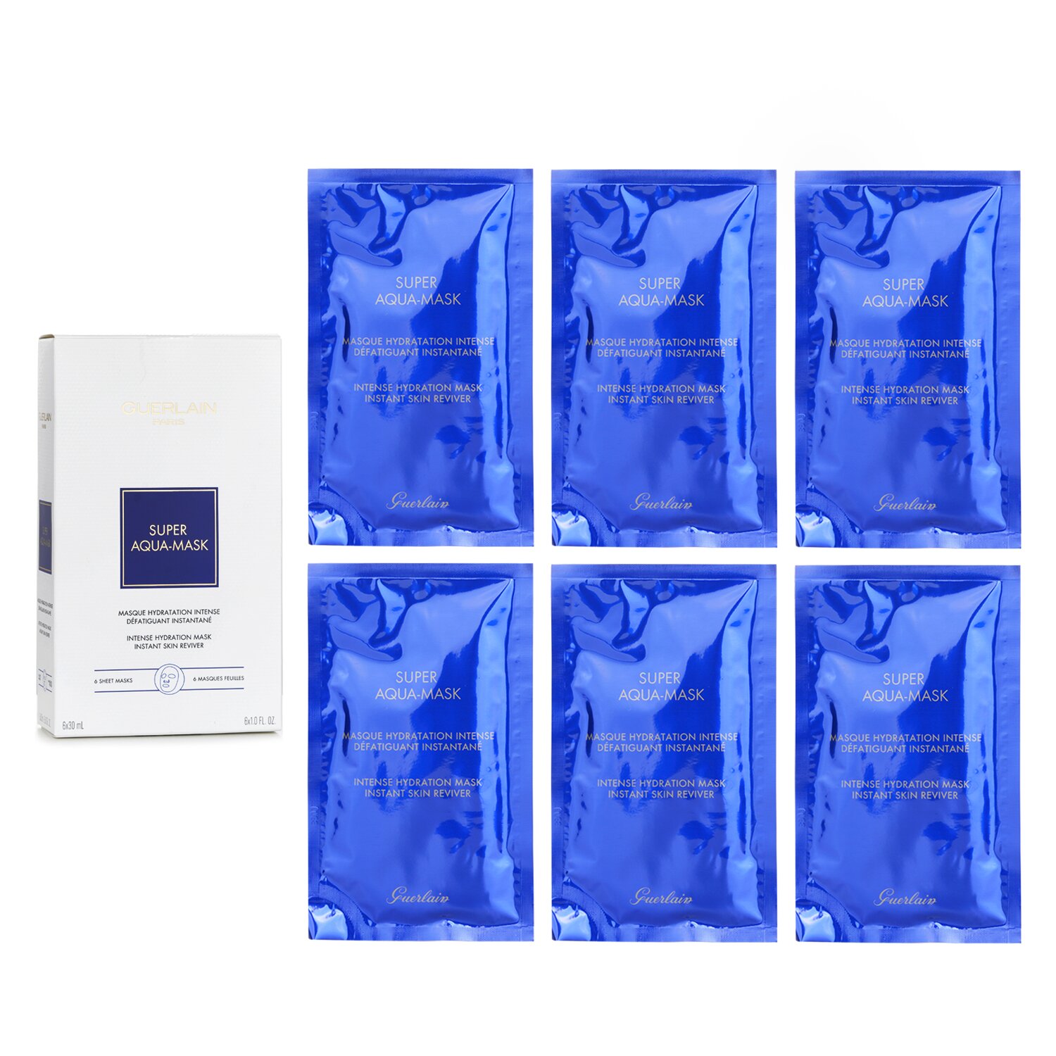 ふっちゃん GUERLAIN SUPER AQUA-MASK 6枚入り Guerlain Super Aqua-Mask (Sheet Mask) - Weee!