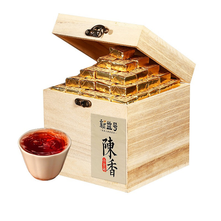 新益号 云南熟普洱十年陈香小金砖