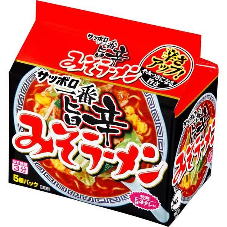 Sanyo Foods Sapporo Ichiban Spicy Miso Ramen 5Pack