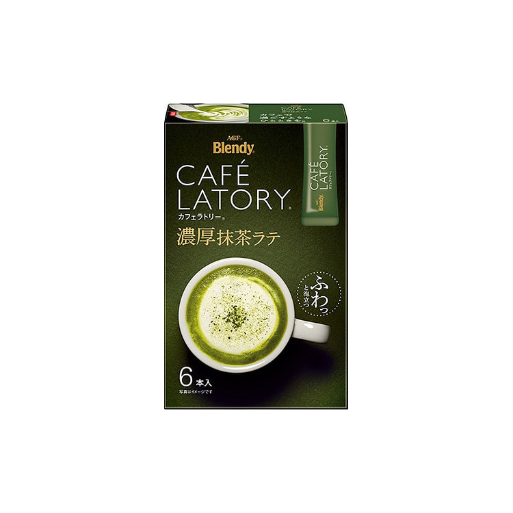 AGF Cafe Latory Rich Matcha Latte 6 Sticks 1 count (min 6)