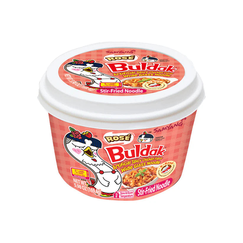 Samyang Rose Buldak Glass Noodle 5.98 oz 1 each