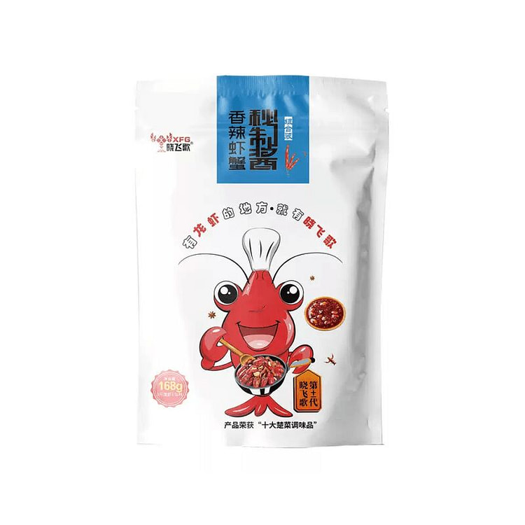 Xiaofeige Spicy Crayfish Secret Sauce 168g * 1 Bag 168 g