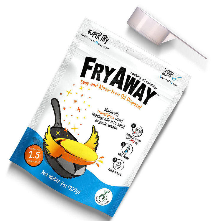 FryAway 超级油炸食用油凝固剂