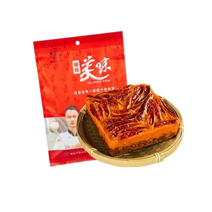Wang Gang hot pot base is extra spicy 500g*1 bag 500 g