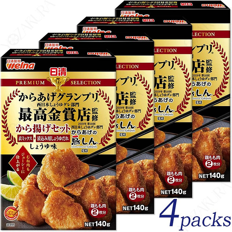 日清 高级甄选 炸鸡套装 酱油味 140克×4包