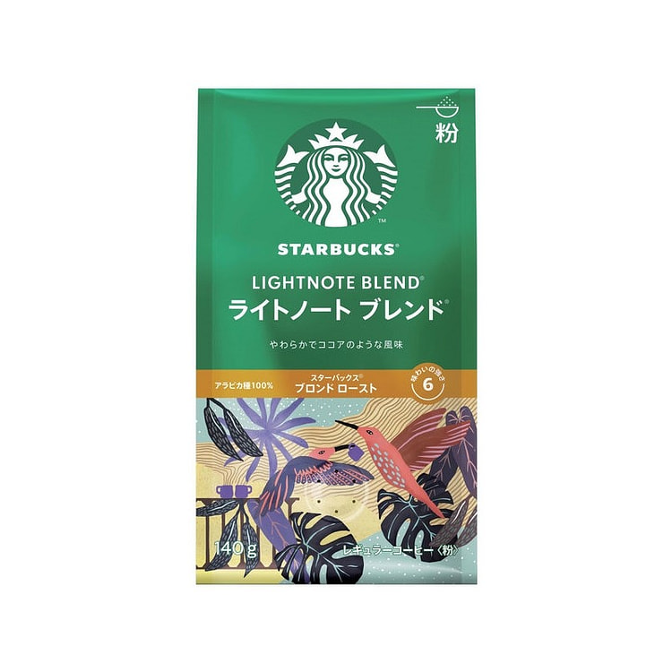 星巴克 轻怡烘焙 混合咖啡粉 140克