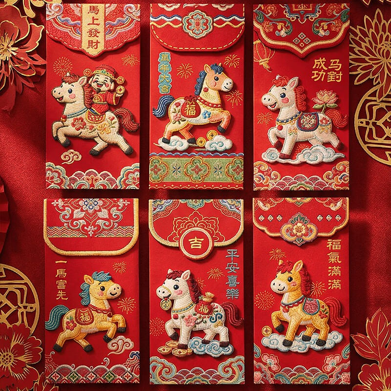2026 New Year Red Envelopes (Year of the Horse) 6 count