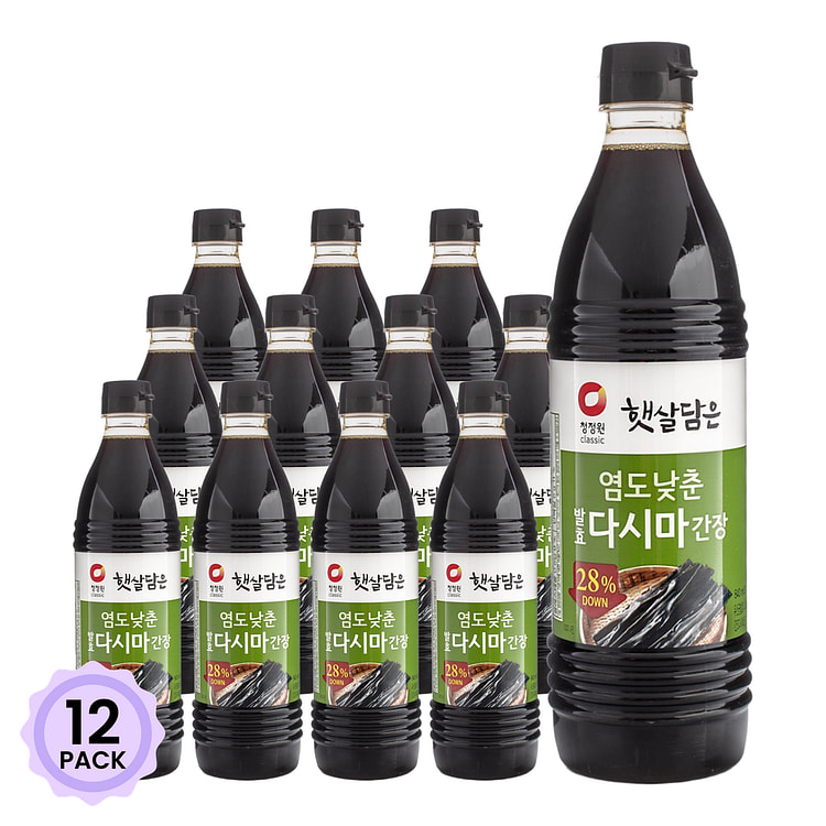 清净园 低盐 海带酱油 840 毫升*12 包