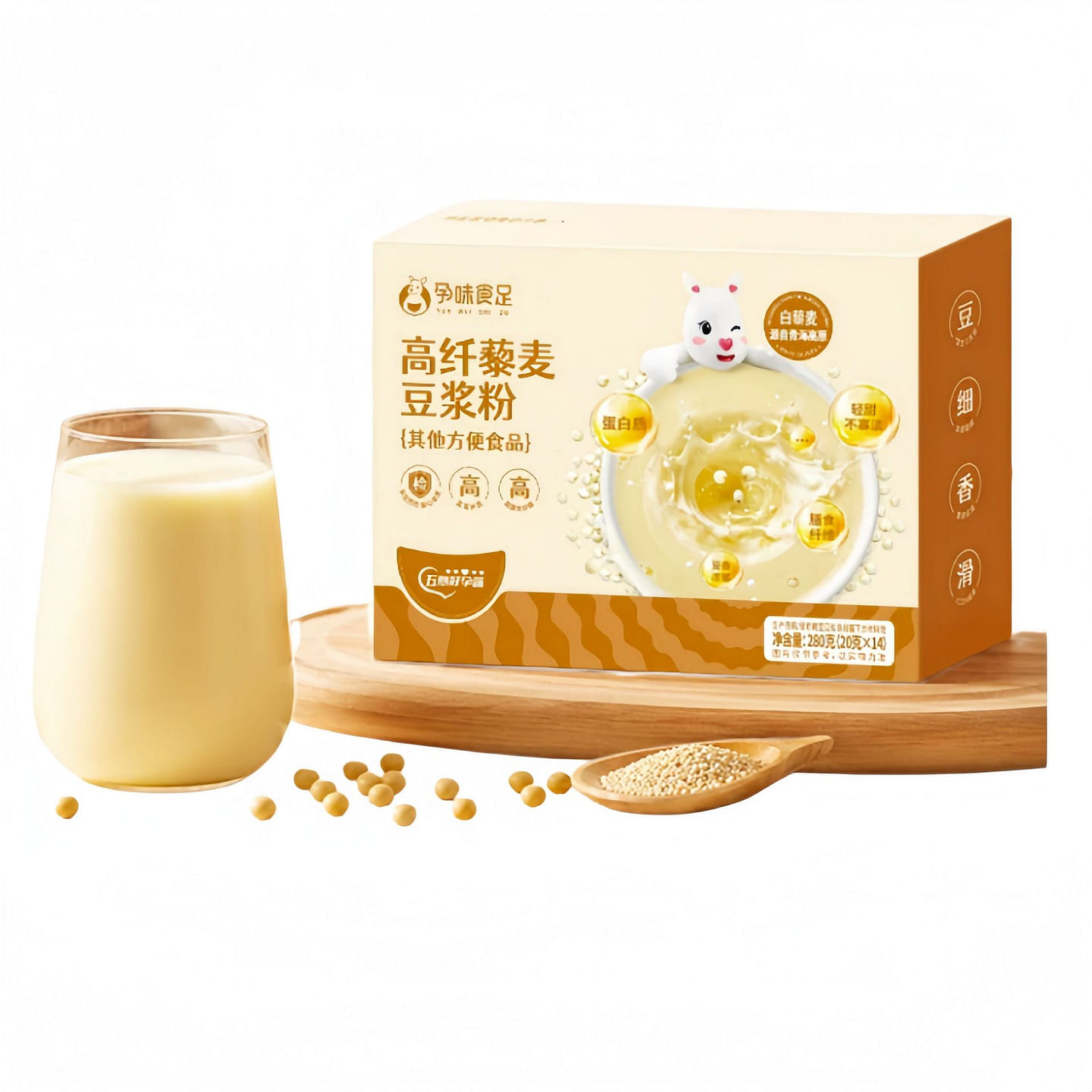 High-Fiber Quinoa Soy Milk Powder 280g 280 g