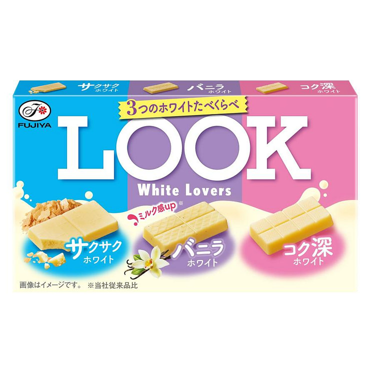 不二家LOOK 白色恋人综合白巧克力品尝盒（3种）
