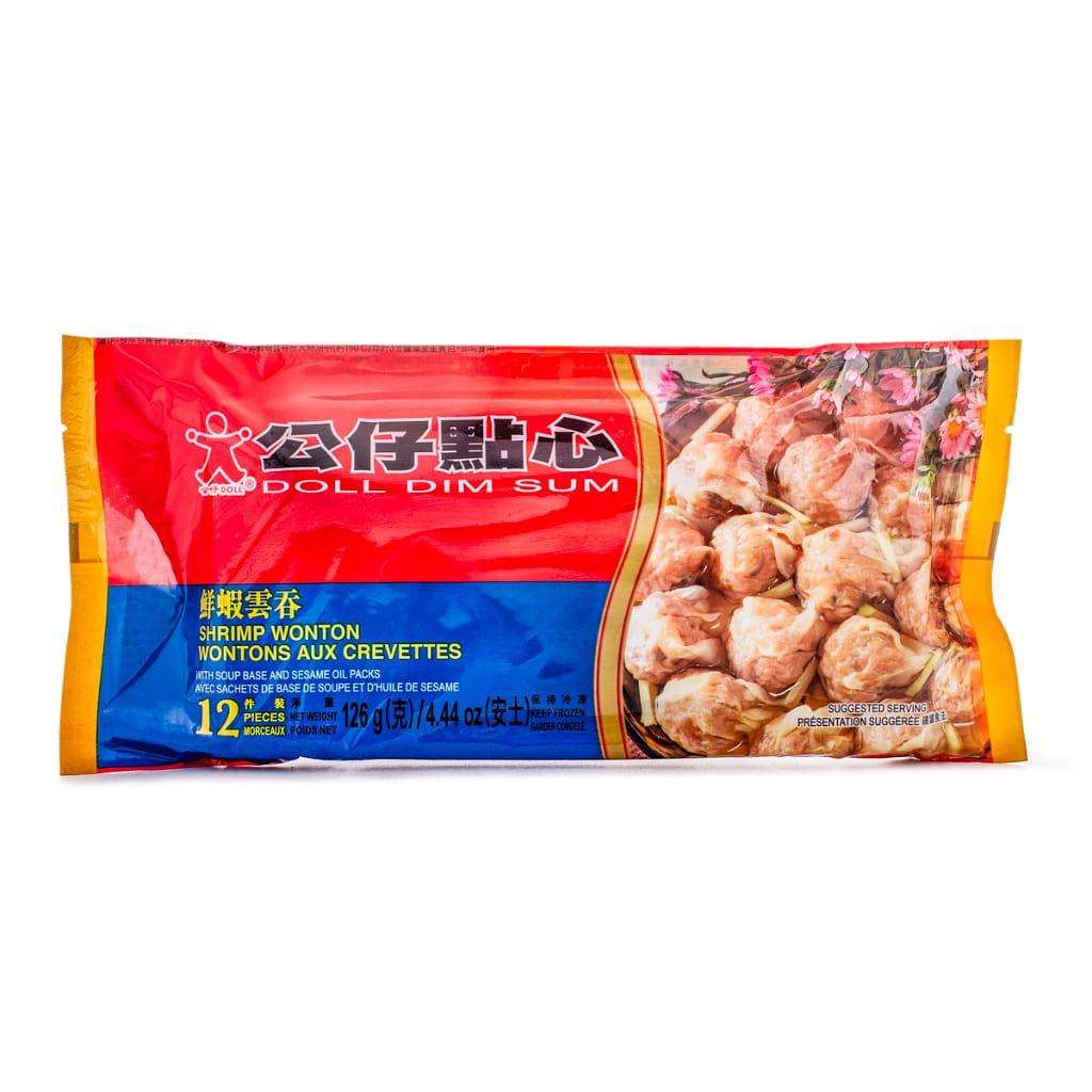 Doll Dim Sum Shrimp Wontons 12pcs, Frozen 4.2 oz