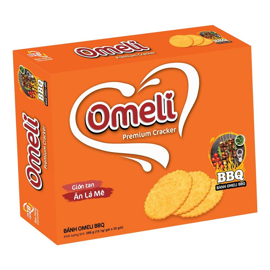 Omeli BBQ Flavor Cracker 288g 1 each