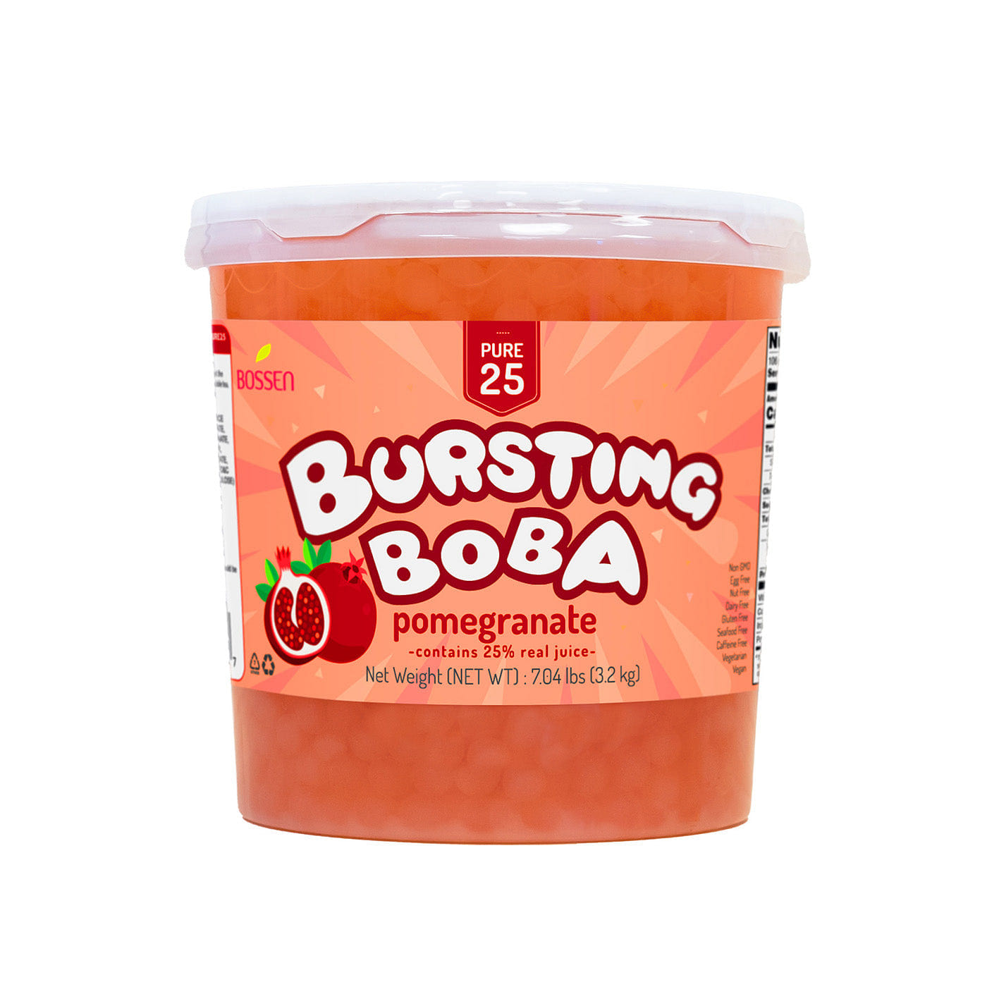 Bossen Pomegranate Bursting Boba Pure25 (7.04 lbs) 7.04 lb