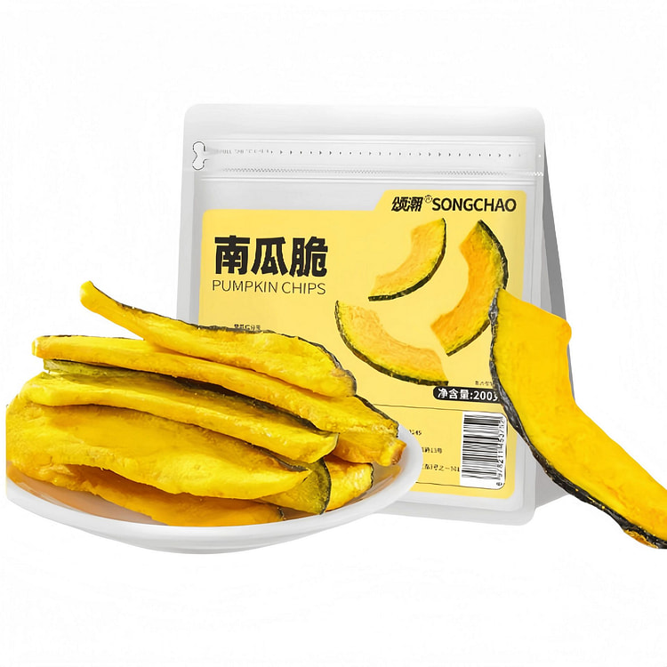 颂潮 【厚实饱满】南瓜脆蔬菜干果蔬脆200g*1袋 200 克