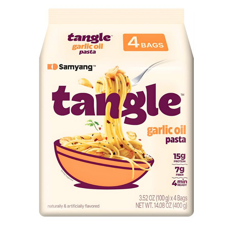 [SAMYANG] Tangle Garlic Oil Pasta - 4 x 100 g