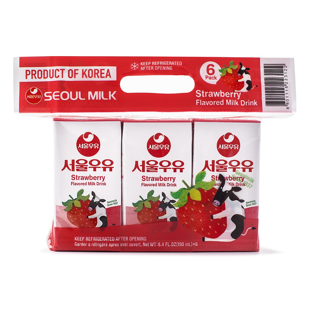 Seoul Milk Strawberry Flavor Milk 6k Weee!
