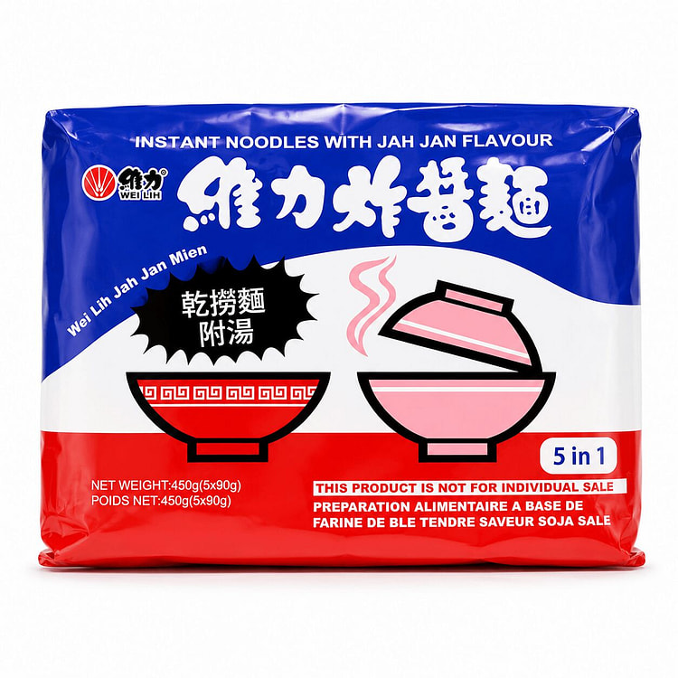 WEI LIH Jah Jan Noodles 5 Pack 15.87 oz 90 g*5 pack
