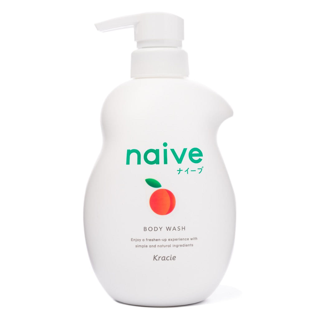 Kracie Naive Body Soap Peach Pump 530 ml