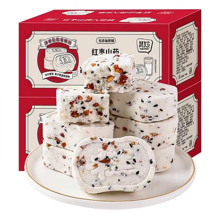 其妙 红枣山药八珍糕面包整箱早餐坚果茯苓芡实薏米糕零食 250g/盒 内含独立小包装