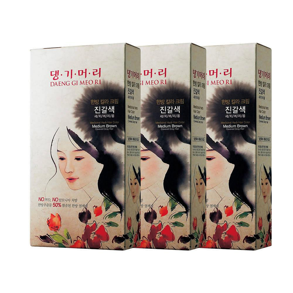 DGMR Medicinal Herb Color 3PACK - Medium Brown 3 個