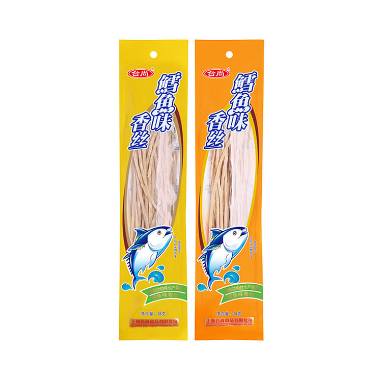 台尚鳕鱼味香丝鳕鱼丝鱼柳丝非鱿鱼丝健康零食海味即食(不同颜色口味相同)38g*2包