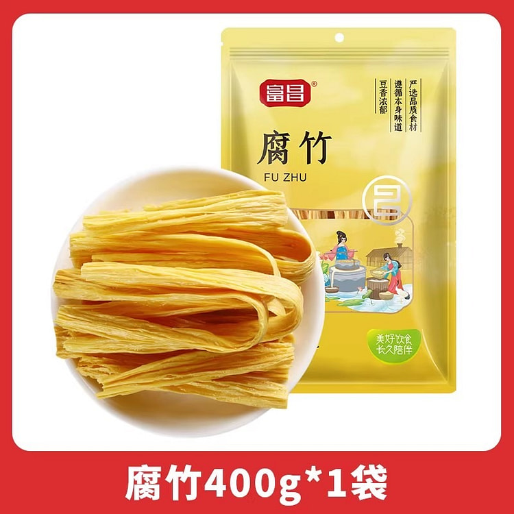 富昌腐竹豆制干货400g/袋 1 包