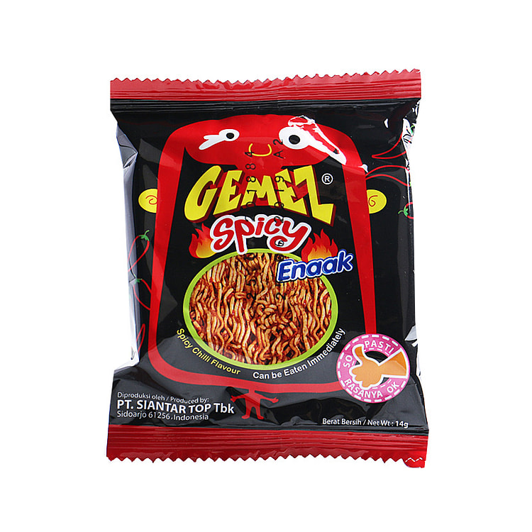 GEMEZ印尼小鸡面火辣味干脆面14g*1袋
