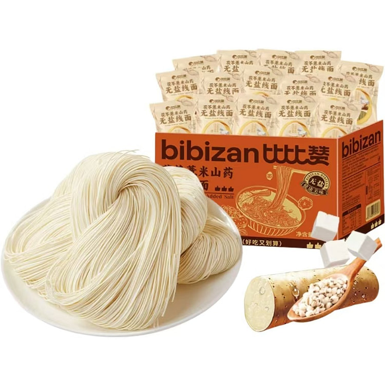 比比赞 无盐线面条 420g*1箱 420 克