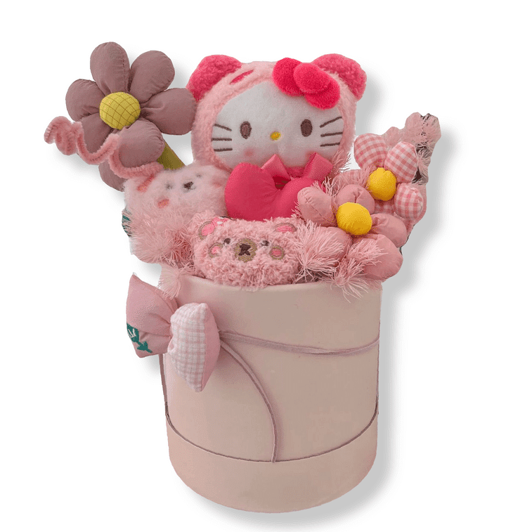 Plush Toy Bouquet Vase Cute Kawaii Birthday Gift Hellokitty 1 each